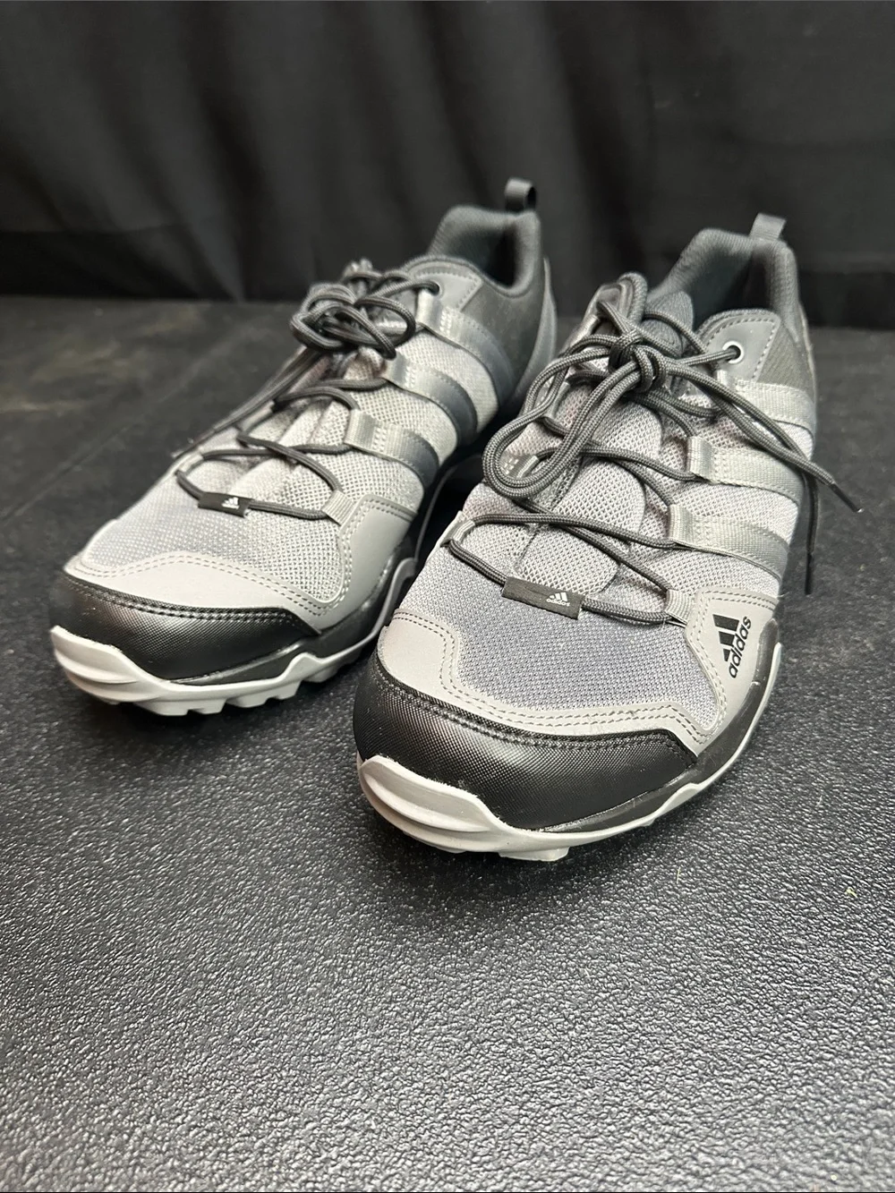 Adidas Men's Gray and Black Athletic Trail Shoes Terrex size 12